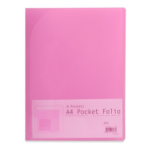 [0065308] KCK A4 POCKET FOLIO 8 POCKETS- RED