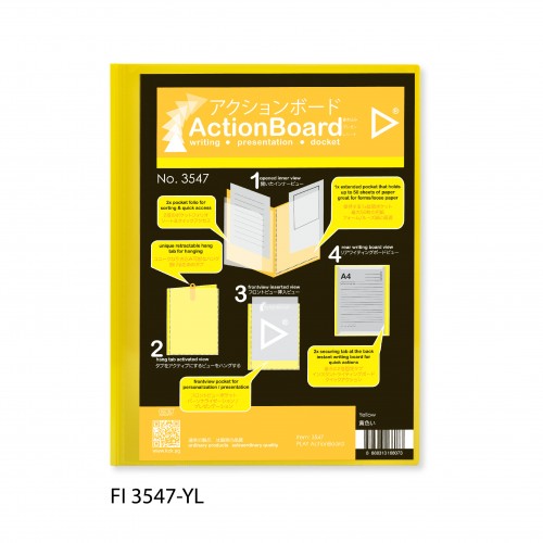 [0065324] KCK PLAY "ACTIONBOARD" A4- YELLOW