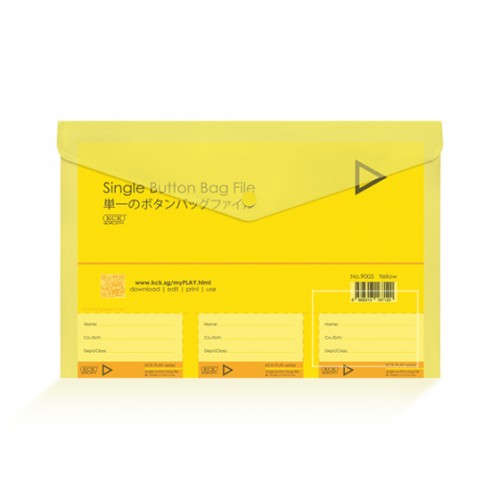 [0605080] Play Single Button Bag File - FI 9005-YL