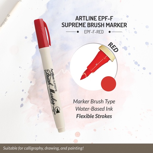 [0030544] Brush Marker Artline Supreme Red 