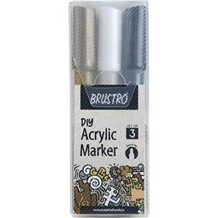 [0030645] Acrylic DIY Marker Set 3 Black White Gold