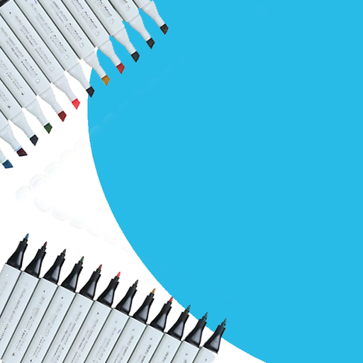 [0030708] Marker Sketch Twin Tip Alcohol Based Cerulean Blue B205