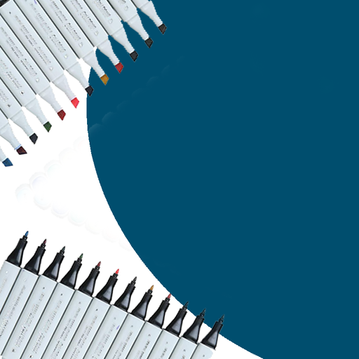 [0030709] Marker Sketch Twin Tip Alcohol Based Blue Black B258