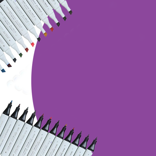 [0030721] Marker Sketch Twin Tip Alcohol Based Deep Violet R706