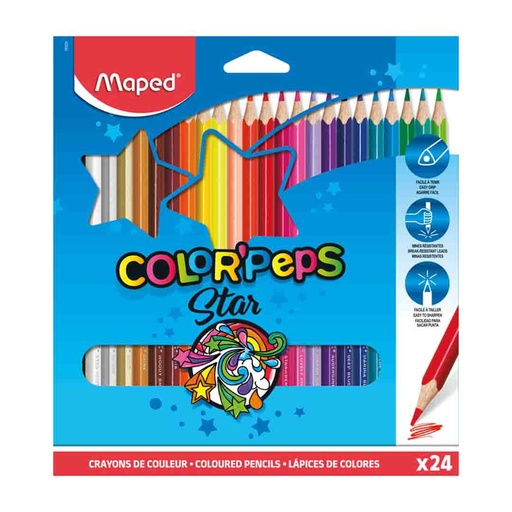 [0230554] Color Peps Triangular Box 24c