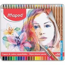 [0230611] Water Colour Pencils Maped 24 Colours