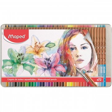 [0230614] Color Pencil Watercolor Metal Set = 72 Colours