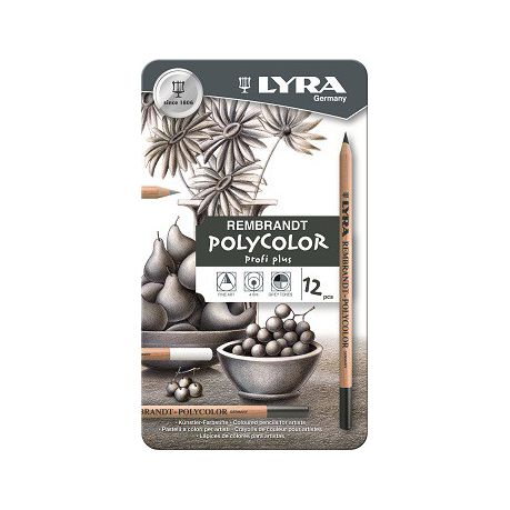 [0230633] Polycolour Pencils Grey Tones 12c