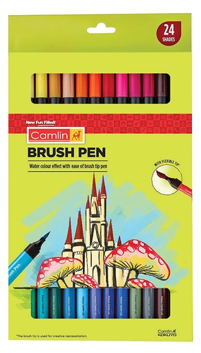 [0440019] Camlin Brush Pen 24 Shades (30+20)