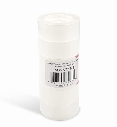 [0350021] Stationery Tape 24mm 1"X36yds Clear