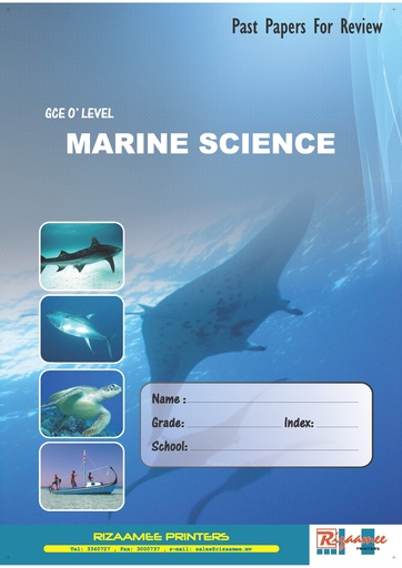 [0690047] O' Level Past Paper Marine Science