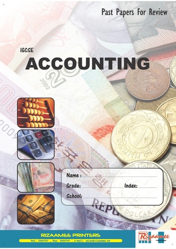 [0690052] O' Level Past Paper Accounting