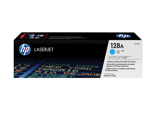[1300708] HP 128A Laserjet Toner Cyan (CE321A)