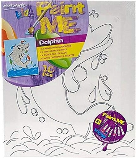 [0000017] Kids Paint Me Set 10pc - Dolphin