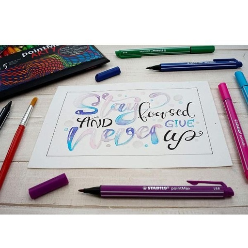 [0319092] Fibre-Tip Pen Pointmax Arty 15 Pcs 