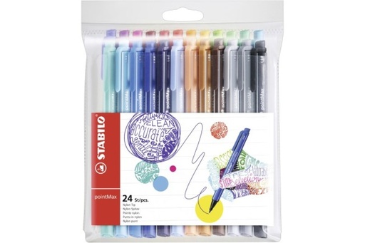 [0319094] Fibre-Tip Pen Point Max Nylon WLT 24c