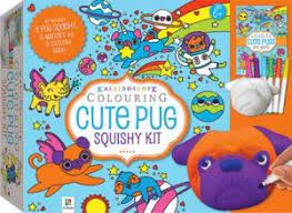 [1185107] Kaleidoscope Colouring Cute Pug Squishy 