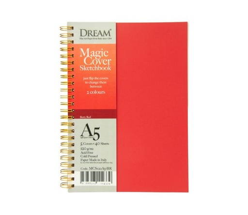 [0560009] DREAM MAGIC COVER SKETCHBOOK-BERRY RED