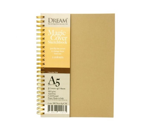 [0560012] DREAM MAGIC COVER SKETCHBOOK-CHOCOLATE MALT