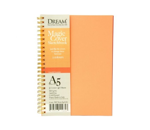 [0560015] DREAM MAGIC COVER SKETCHBOOK-GRACEFUL GERANIUM