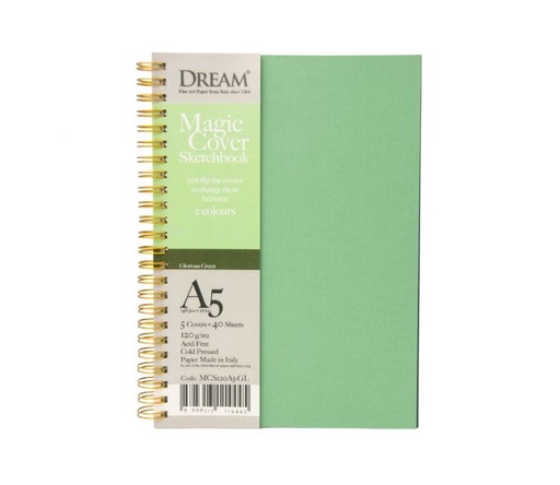 [0560016] DREAM MAGIC COVER SKETCHBOOK-GLARIOUS GREEN