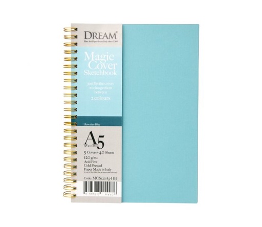 [0560018] DREAM MAGIC COVER SKETCHBOOK-HAWAIIAN BLUE