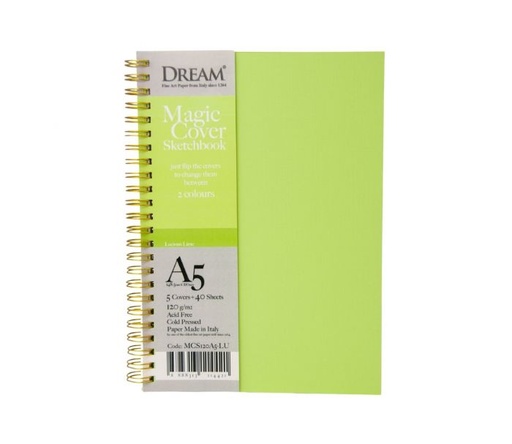 [0560021] DREAM MAGIC COVER SKETCHBOOK-LUSCIAUS LIME