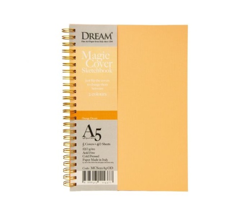 [0560025] DREAM MAGIC COVER SKETCHBOOK-ORANGE DREAM