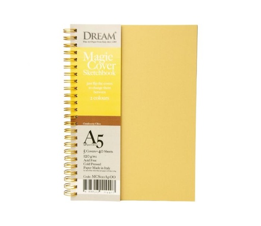 [0560026] DREAM MAGIC COVER SKETCHBOOK-OUTDARSY OLIVE