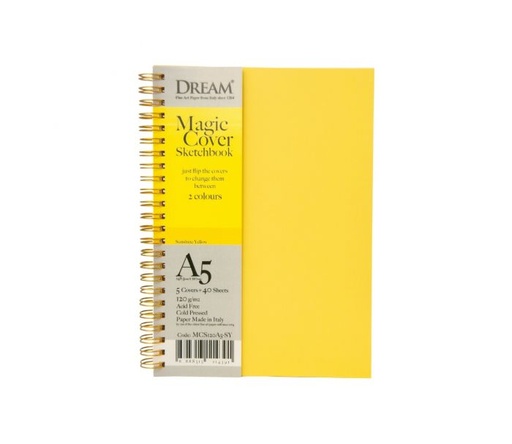 [0560031] DREAM MAGIC COVER SKETCHBOOK-SUNSHINE YELLOW