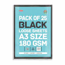 [0560557] Artist Black Tinted A3 180AGSM PKT15