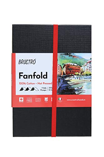 [0560614] Artists' WC Fanfold Hot Pressed Pad 105x150mm 300