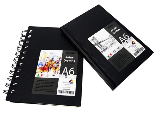 [0560621] Artists Sketch Book Wire Bound A6 160GSM