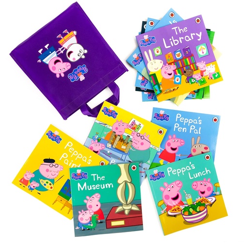 [1043784] Peppa Pig Purple Bag: Collection of 10 Books
