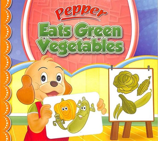 [1174877] Pepper Eats Green Vegetables
