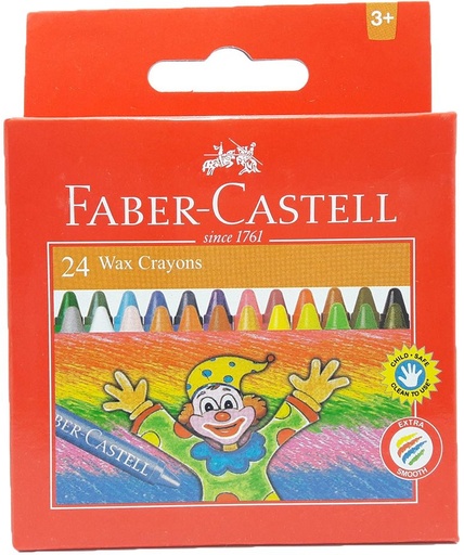 [0280122] Wax Crayons Regular 75mm Set of 24