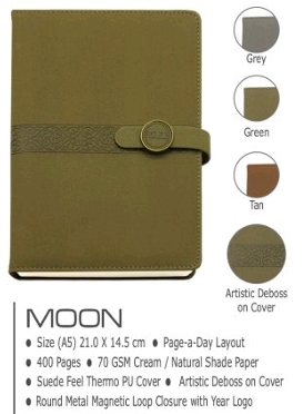 [0460264] Dated Diary A5 - Moon