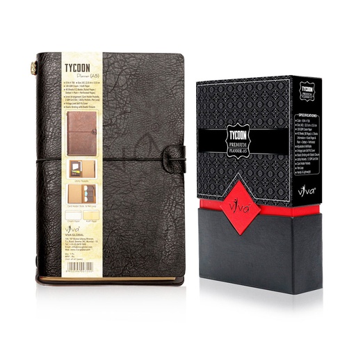 [0460299] Notebook A5 Premium Planner - Tycoon