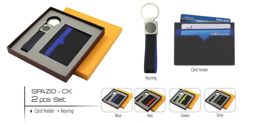 [0460321] Gift Set - Spazio - Card Holder and Key Chain