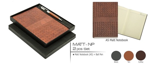 [0460339] Gift Set-Matt - Notebook + Pen