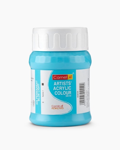 [0261204] Artist Acrylic Colours 500 ML Permanent Blue Light
