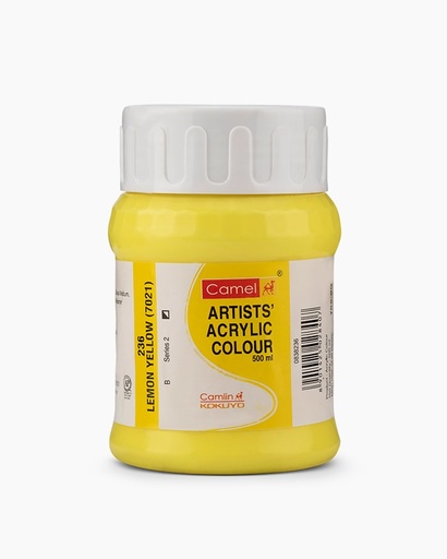 [0261208] Artist Acrylic Colours 500 ML-Lemon Yellow
