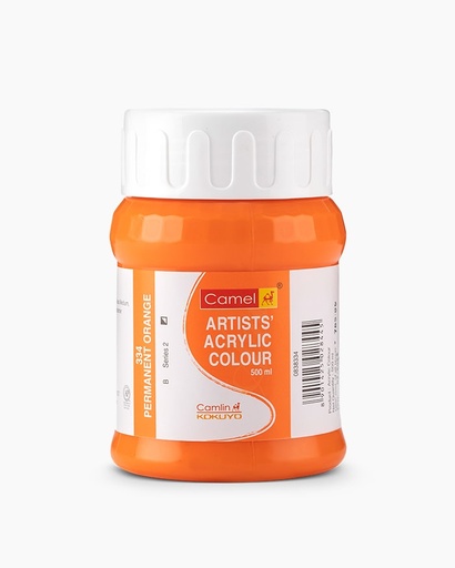 [0261209] Artist Acrylic Colours 500 ML-Permanent Orange