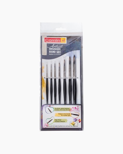 [0290778] Artist Brush 7 Pcs S68 Series Round