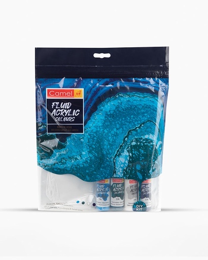 [0261233] Fluid Acrylic Kit Aqua Shades