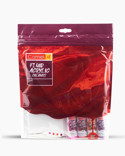 [0261234] Fluid Acrylic Kit Sunset Shades