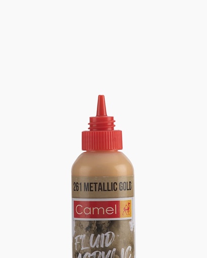 [0261313] Fluid Acrylic Colour Metallic Gold 50ml