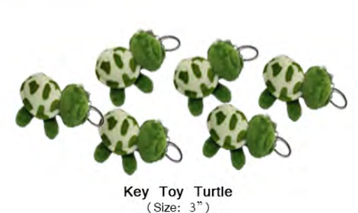 [1100516] Key Ring Toy Turtle 3 inches