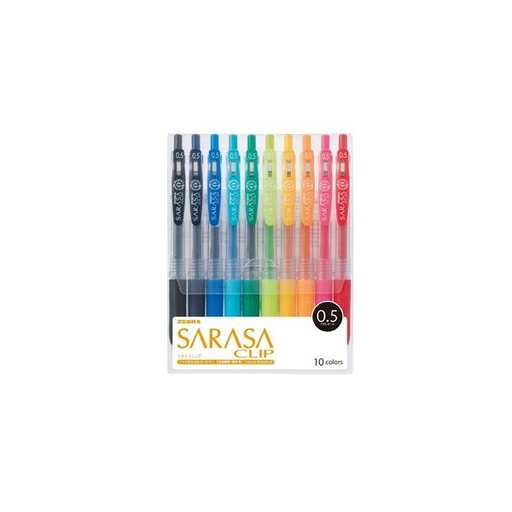 [0012876] Pen Zebra Sarasa Clip 0.5 MM - 10 PCS set