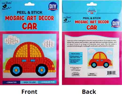 [1185154] 3D Paper Mosaic Art - Car 17 x21cm